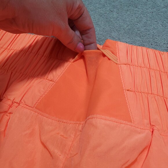 FREE PEOPLE FP MOVEMENT NWOT The Way Home Shorts 2" HR Neon Orange Women's XL - Picture 7 of 16